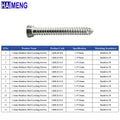 2.4mm Veterinary Stainless Steel Locking Screw, Orthopedic Implant for Animal Bone Fracture Repair