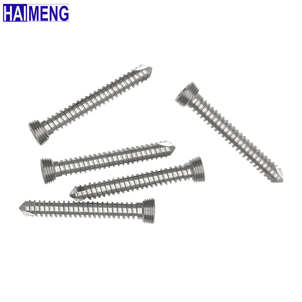 1.5mm Veterinary Stainless Steel Locking Screw, Orthopedic Implant for Animal Bone Fracture Repair