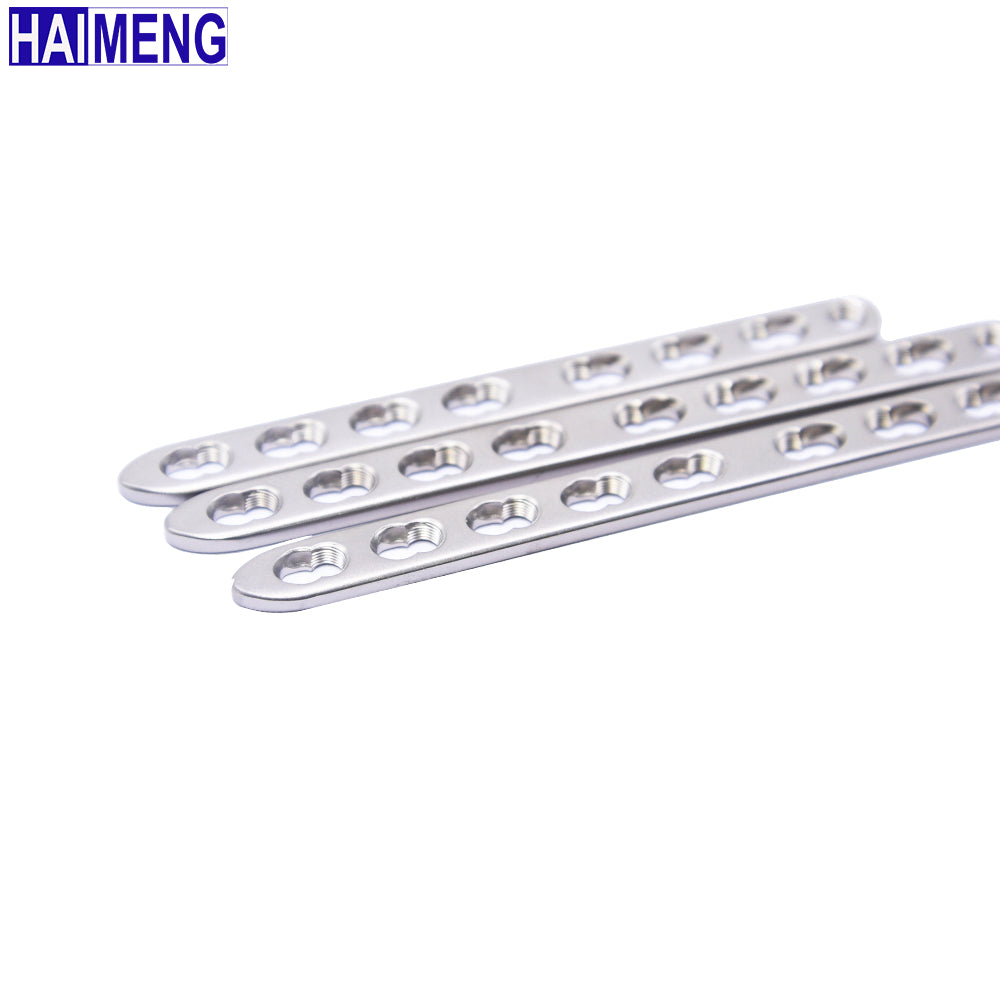 2.0mm  S.S. LCP Plate for Dog Cat Long Bone Fracture Orthopedic Implant，Veterinary 316L Stainless Steel Straight Locking Plate