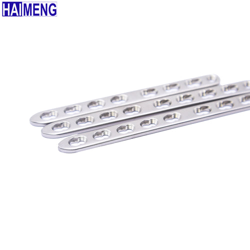 2.0mm  S.S. LCP Plate for Dog Cat Long Bone Fracture Orthopedic Implant，Veterinary 316L Stainless Steel Straight Locking Plate
