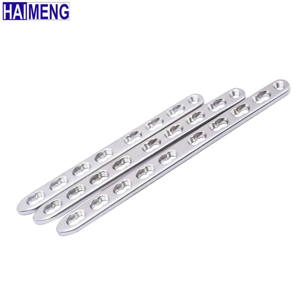 2.0mm  S.S. LCP Plate for Dog Cat Long Bone Fracture Orthopedic Implant，Veterinary 316L Stainless Steel Straight Locking Plate