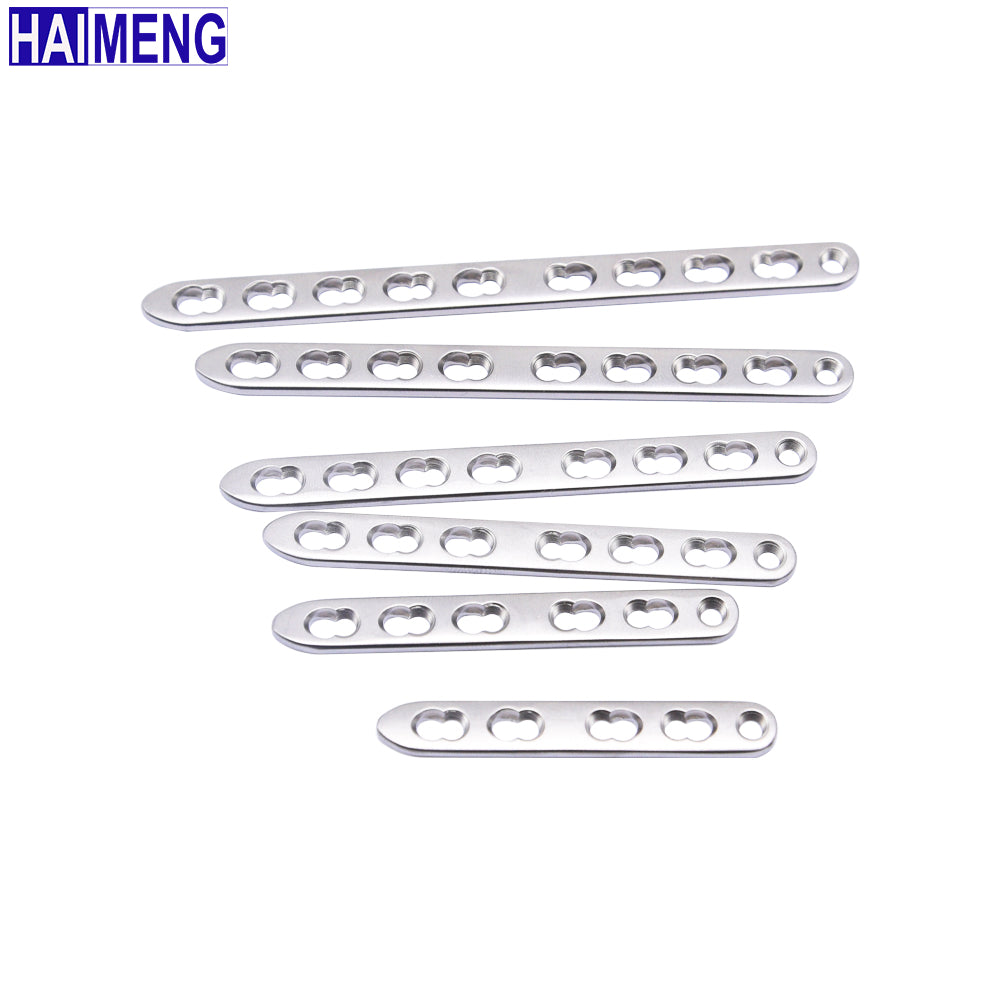 2.0mm  S.S. LCP Plate for Dog Cat Long Bone Fracture Orthopedic Implant，Veterinary 316L Stainless Steel Straight Locking Plate