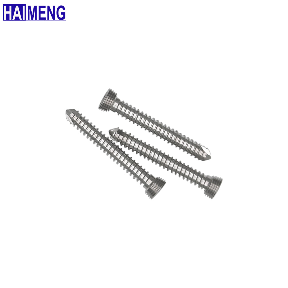 1.5mm Veterinary Stainless Steel Locking Screw, Orthopedic Implant for Animal Bone Fracture Repair