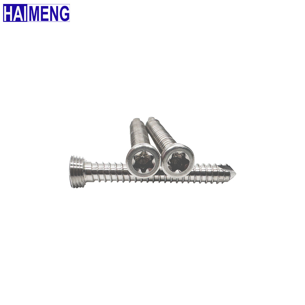 1.5mm Veterinary Stainless Steel Locking Screw, Orthopedic Implant for Animal Bone Fracture Repair