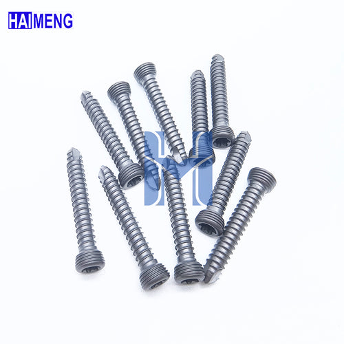 1.5mm Veterinary Titanium Locking Screw, Ti‑6Al‑4V ELI Orthopedic Implant,for Canine & Feline Fracture Fixation